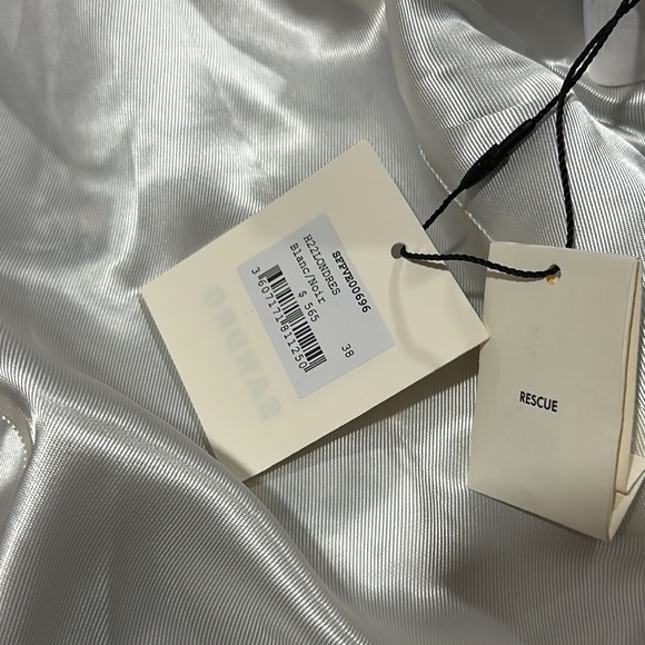 🔥🔥🔥NEW Sandro Londres Houndstooth Tweed Crop Blazer - Picture 9 of 10